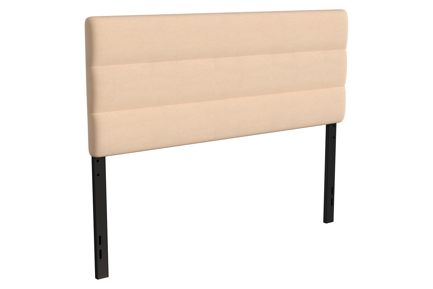 BLNK Paxton Fabric Channel Stitched Upholstered Adjustable Height Headboard - Cream, Queen Size