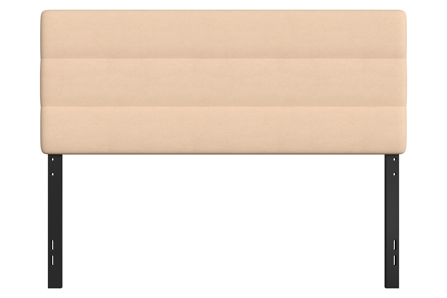 BLNK Paxton Fabric Channel Stitched Upholstered Adjustable Height Headboard - Cream, Queen Size