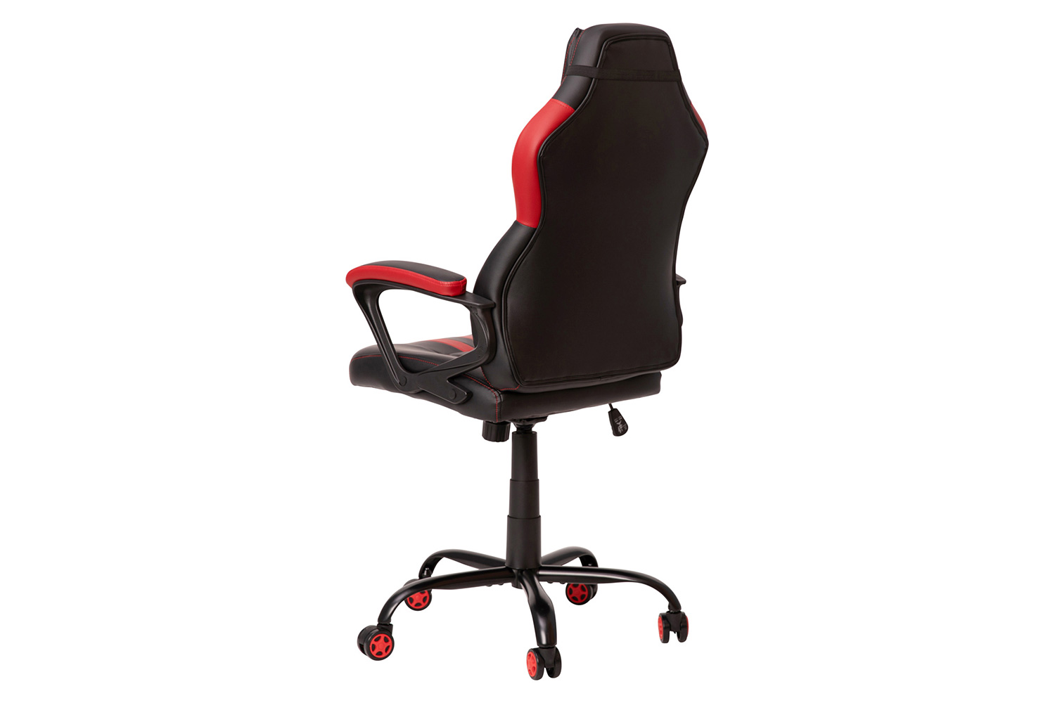 BLNK Stone Ergonomic Designer Adjustable Office Computer Chair with Red Dual Wheel Casters - Black/Red