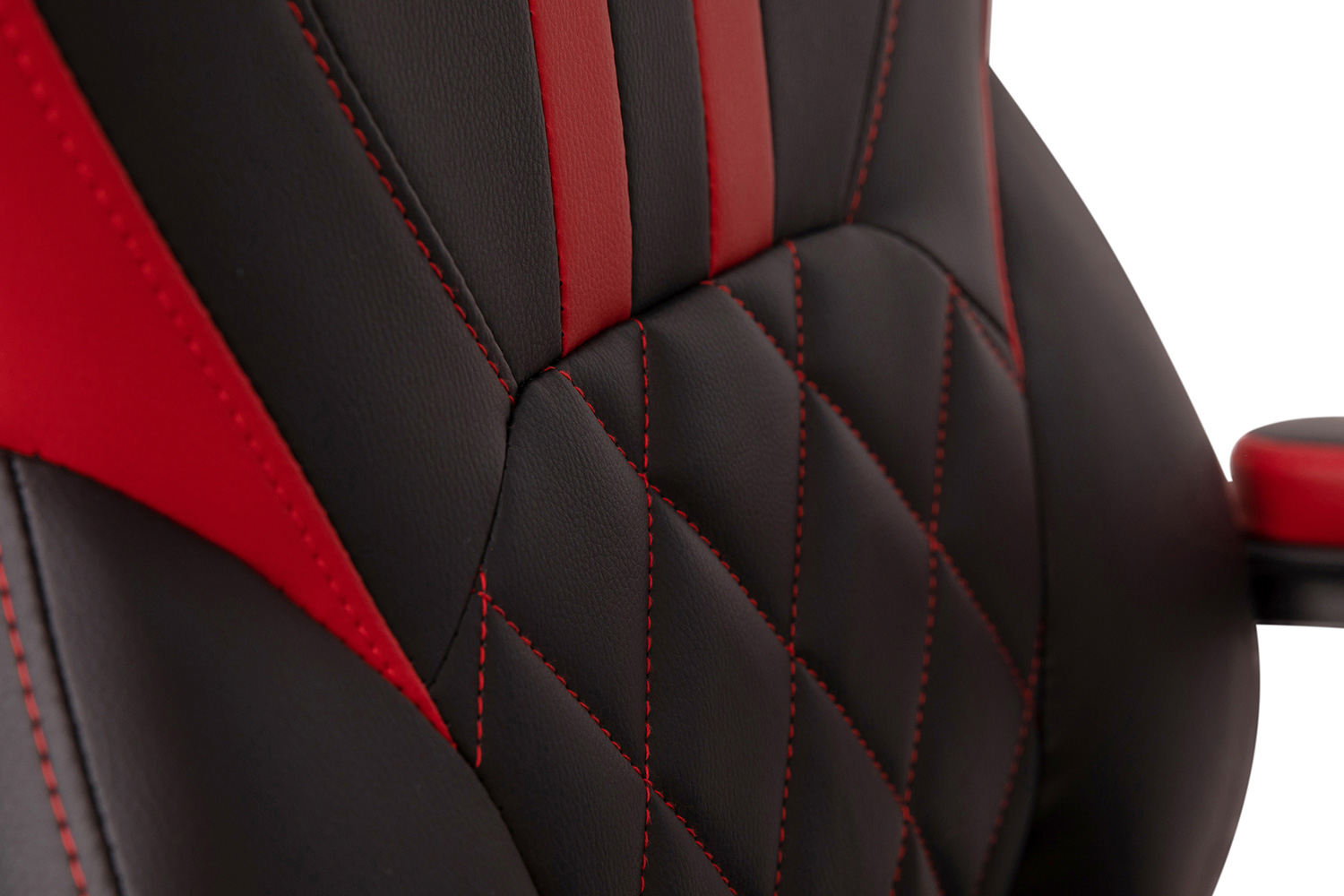 BLNK Stone Ergonomic Designer Adjustable Office Computer Chair with Red Dual Wheel Casters - Black/Red
