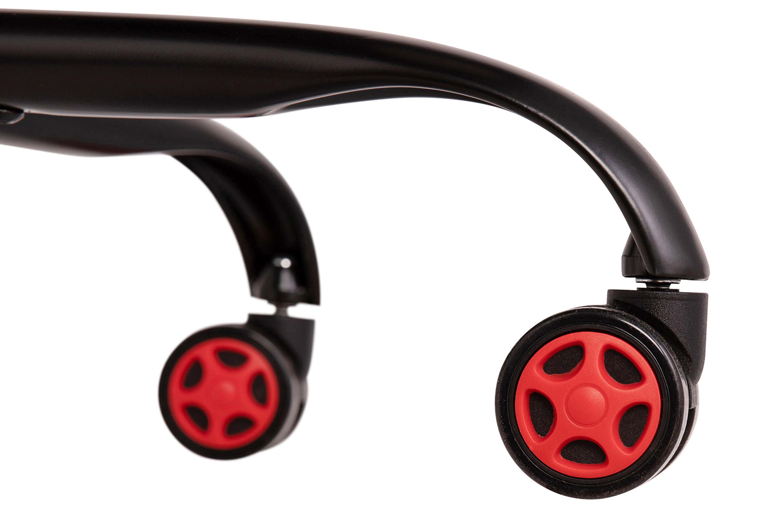BLNK Stone Ergonomic Designer Adjustable Office Computer Chair with Red Dual Wheel Casters - Black/Red