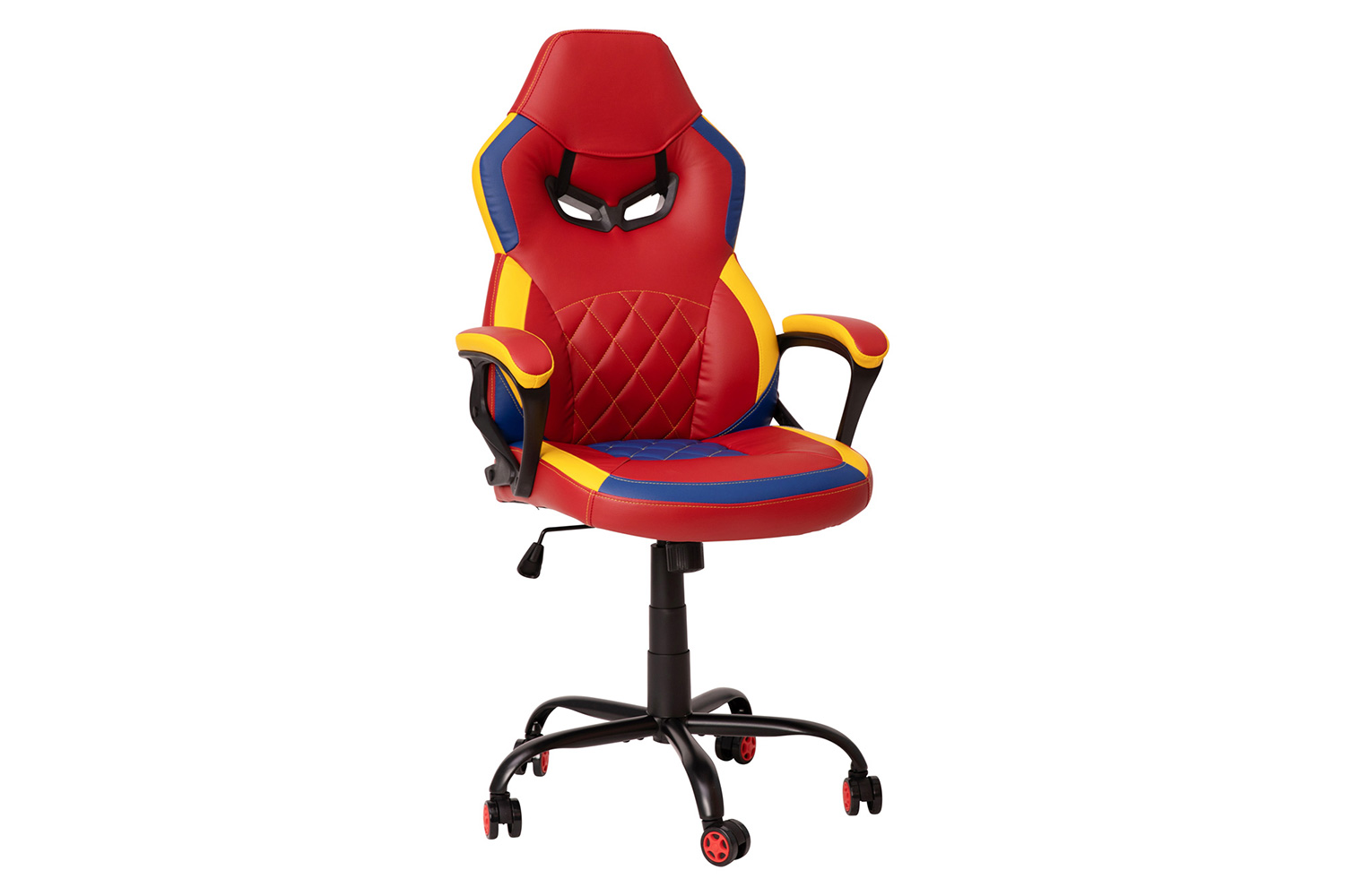 BLNK - Stone Ergonomic Designer Adjustable Office Computer Chair with Red Dual Wheel Casters