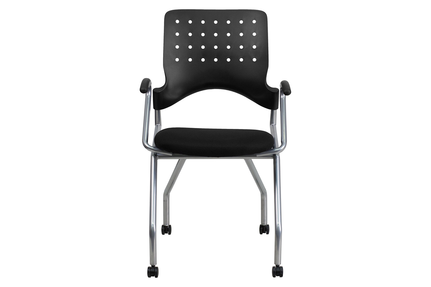 BLNK Galaxy Fabric Mobile Nesting Chair with Black Seat - with Arms