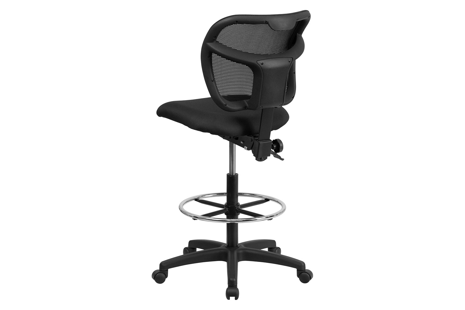 BLNK Regina Mid-Back Mesh Drafting Chair with Back Height Adjustment