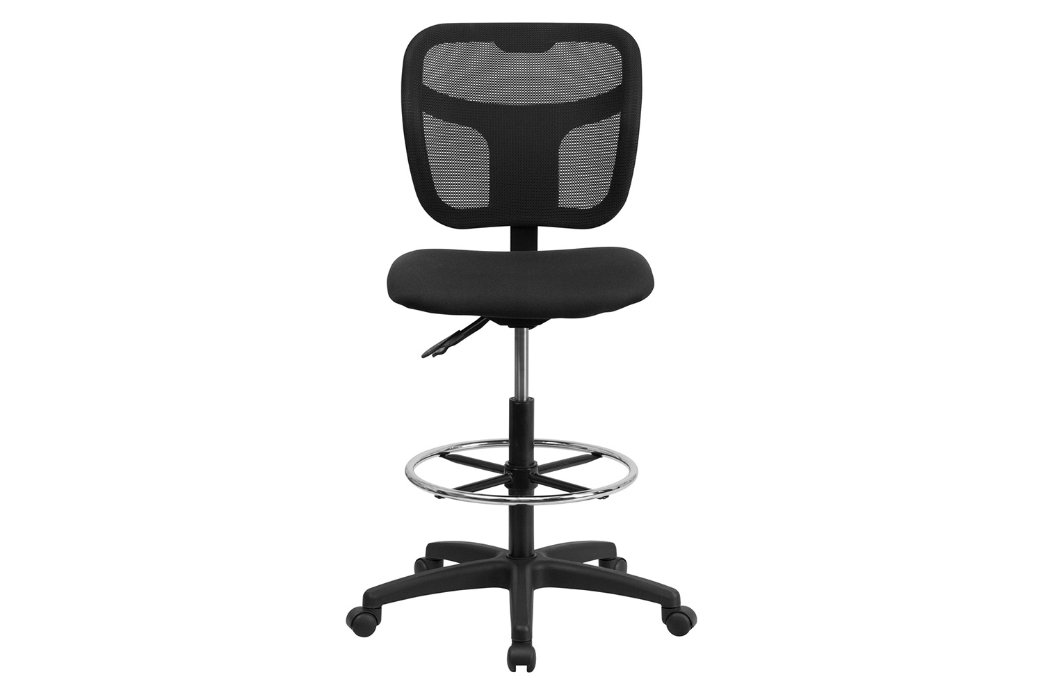 BLNK Regina Mid-Back Mesh Drafting Chair with Back Height Adjustment