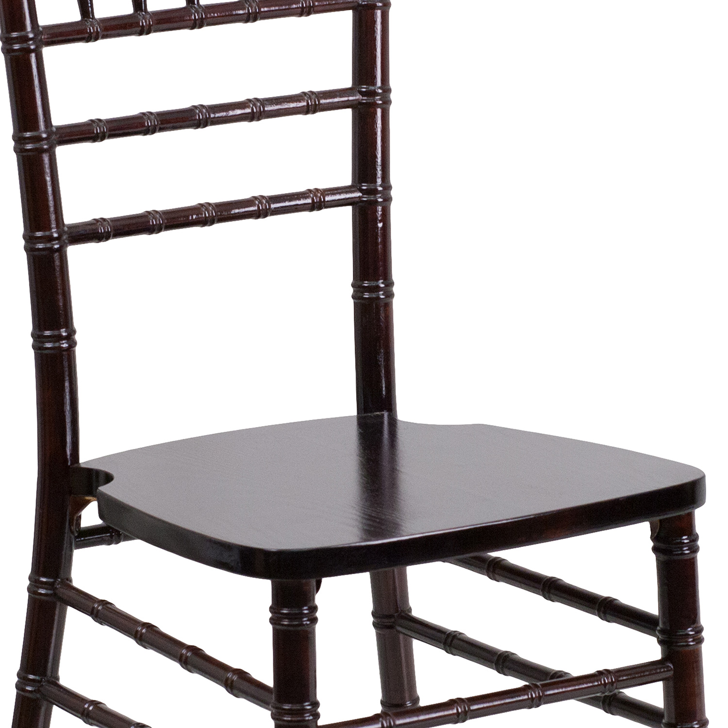 BLNK HERCULES Series Wood Chiavari Chair - Walnut