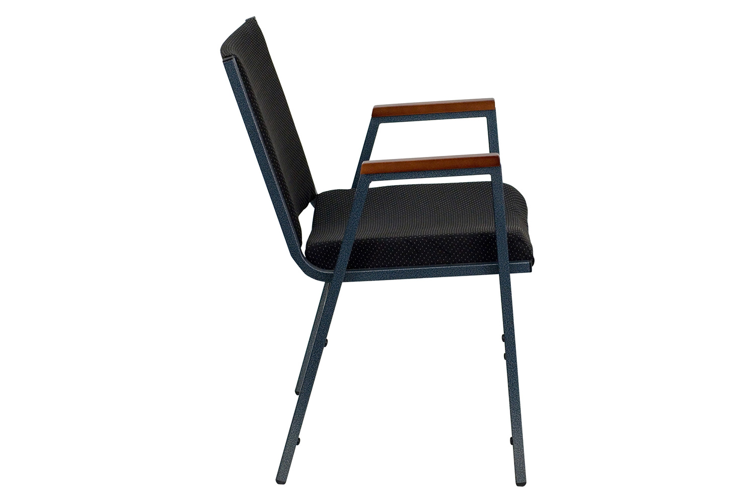 BLNK HERCULES Series Fabric Heavy Duty Stack Chair with Arms - Black Dot