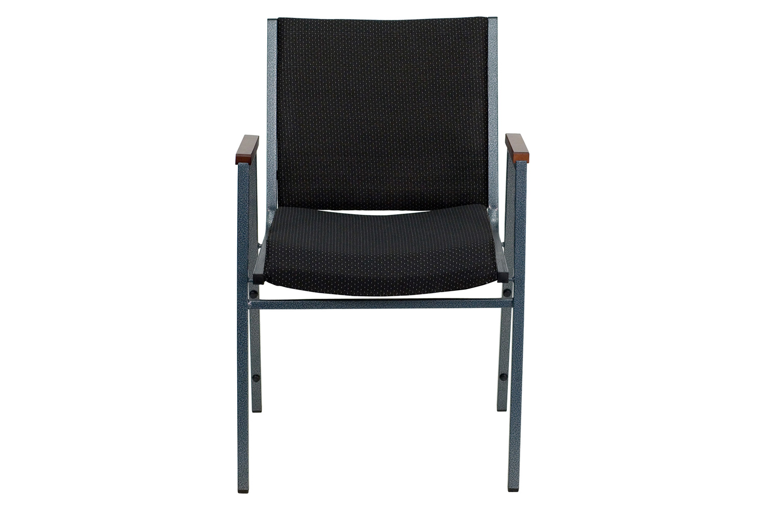BLNK HERCULES Series Fabric Heavy Duty Stack Chair with Arms - Black Dot