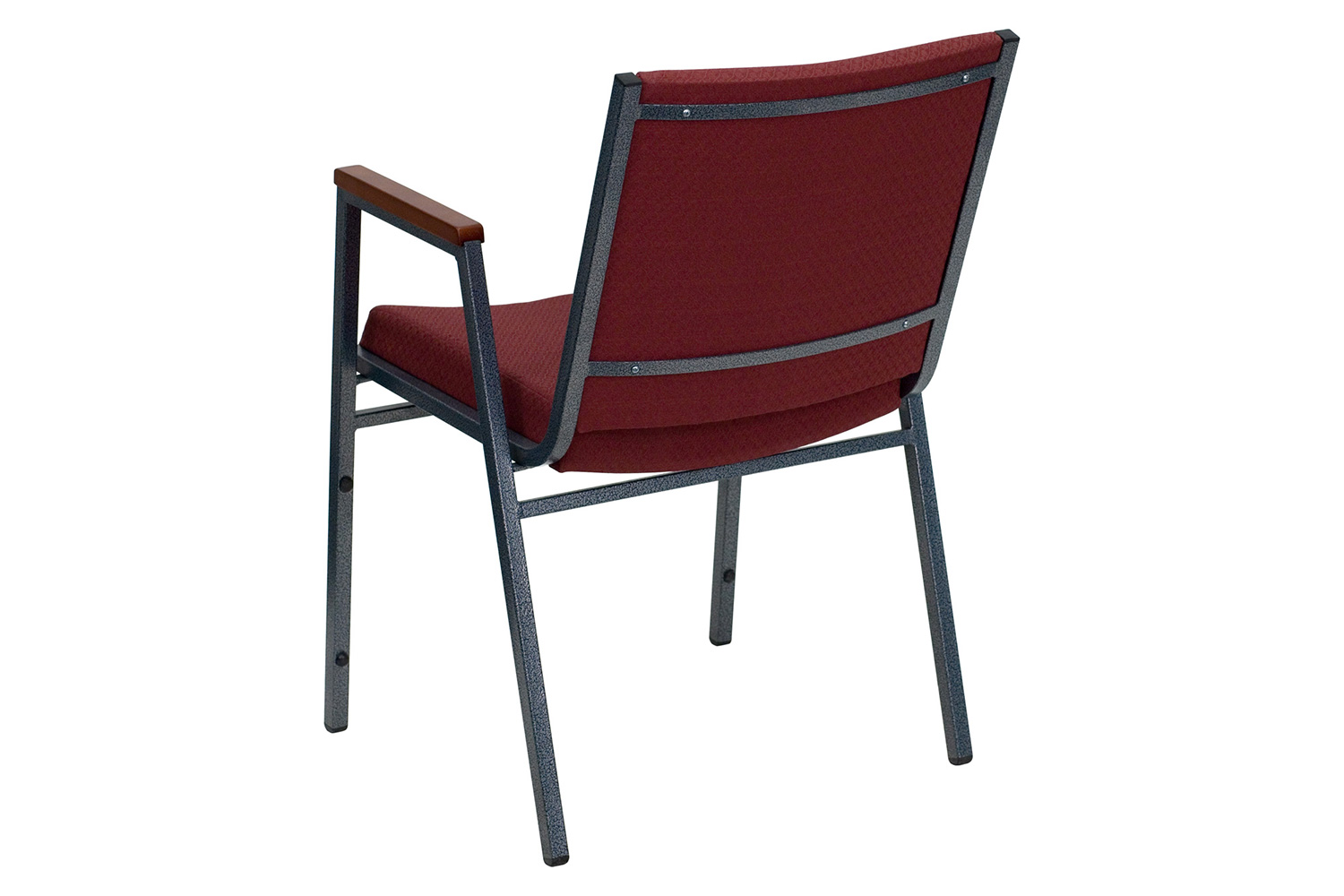 BLNK HERCULES Series Fabric Heavy Duty Stack Chair with Arms - Burgundy Patterned