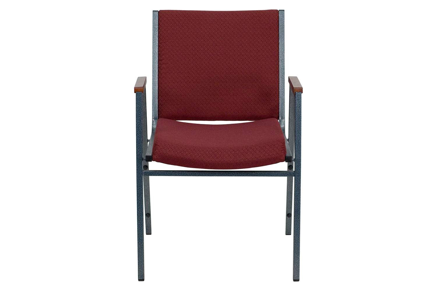 BLNK HERCULES Series Fabric Heavy Duty Stack Chair with Arms - Burgundy Patterned