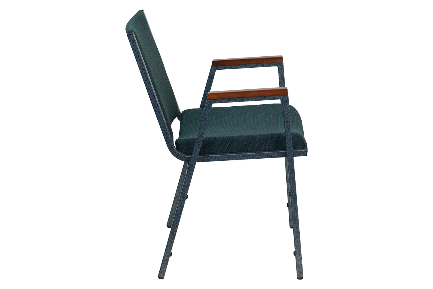 BLNK HERCULES Series Fabric Heavy Duty Stack Chair with Arms - Green Patterned