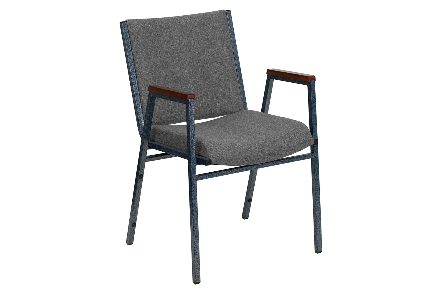 BLNK HERCULES Series Fabric Heavy Duty Stack Chair with Arms - Gray