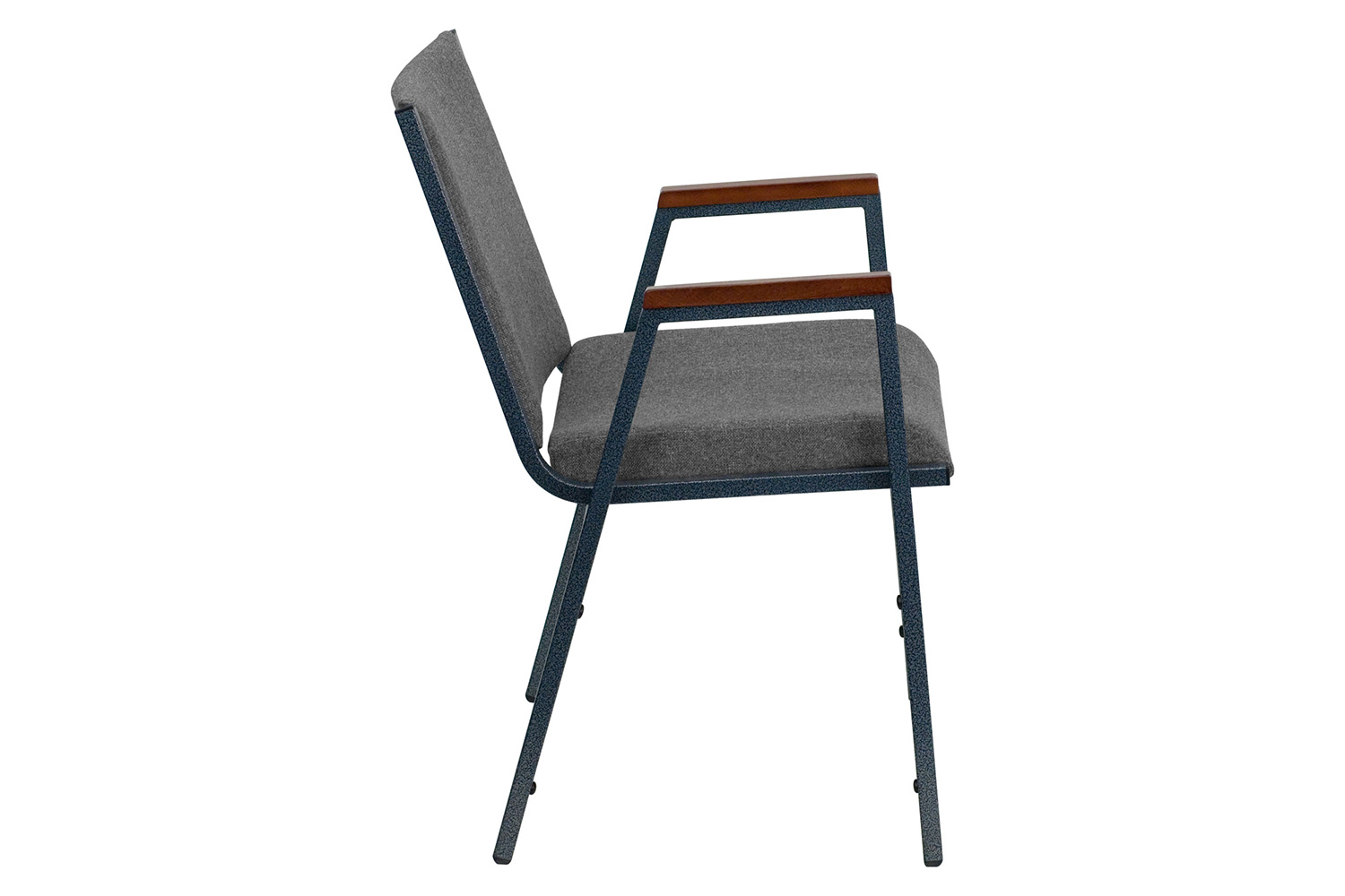 BLNK HERCULES Series Fabric Heavy Duty Stack Chair with Arms - Gray