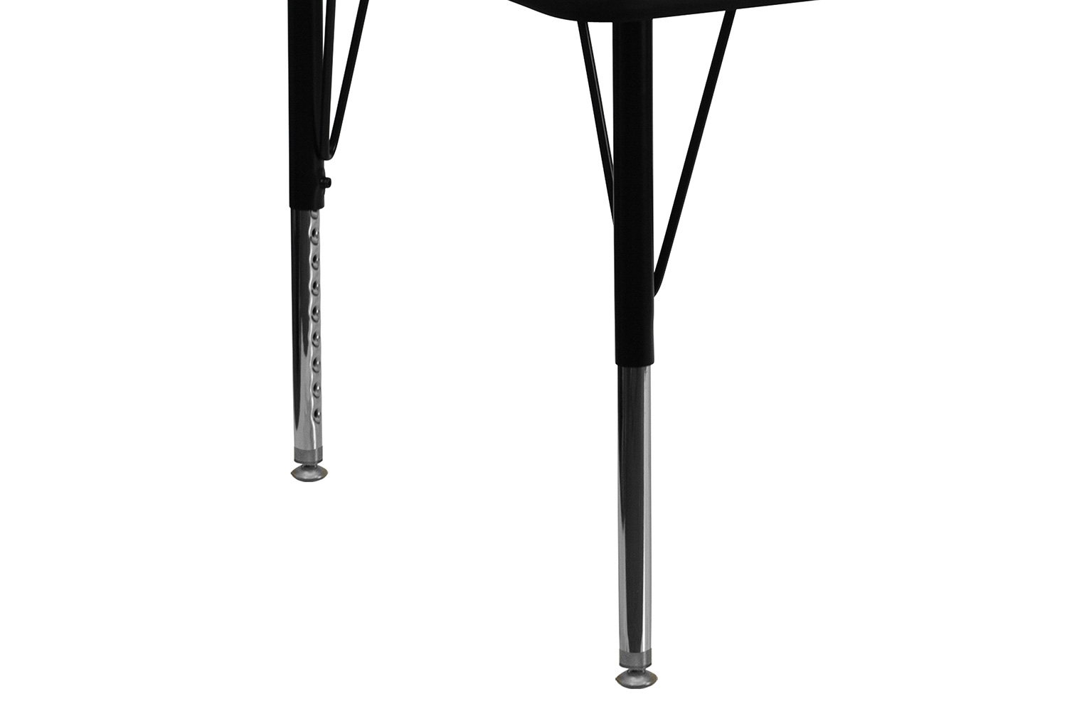 BLNK Wren Rectangular Thermal Laminate Activity Table - Gray, 30"W x 72"L, with Short Height Adjustable Legs