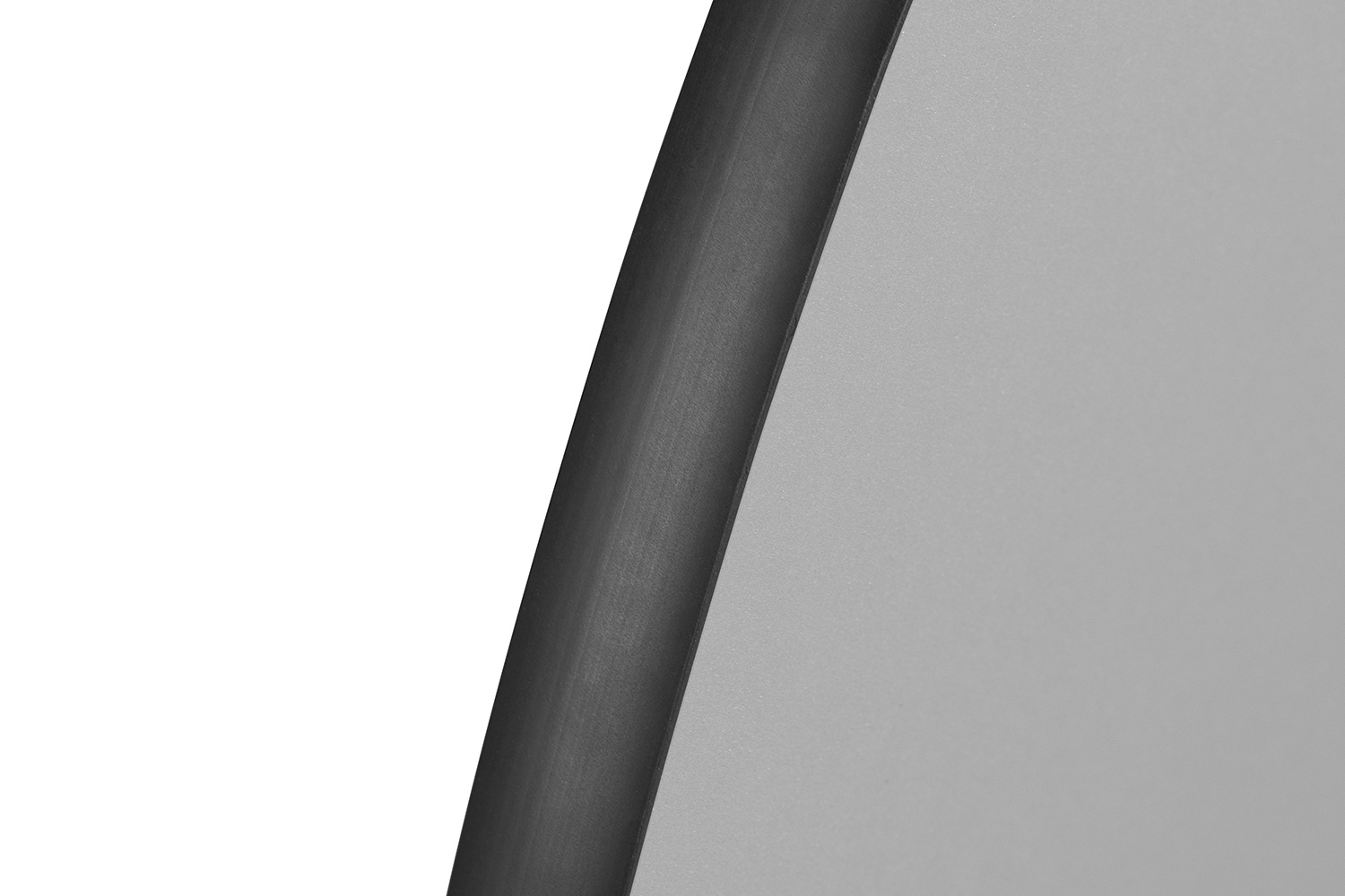 BLNK Wren Half Circle Thermal Laminate Wave Flexible Collaborative Activity Table - Gray, 47.5"D, with Short Height Adjustable Legs