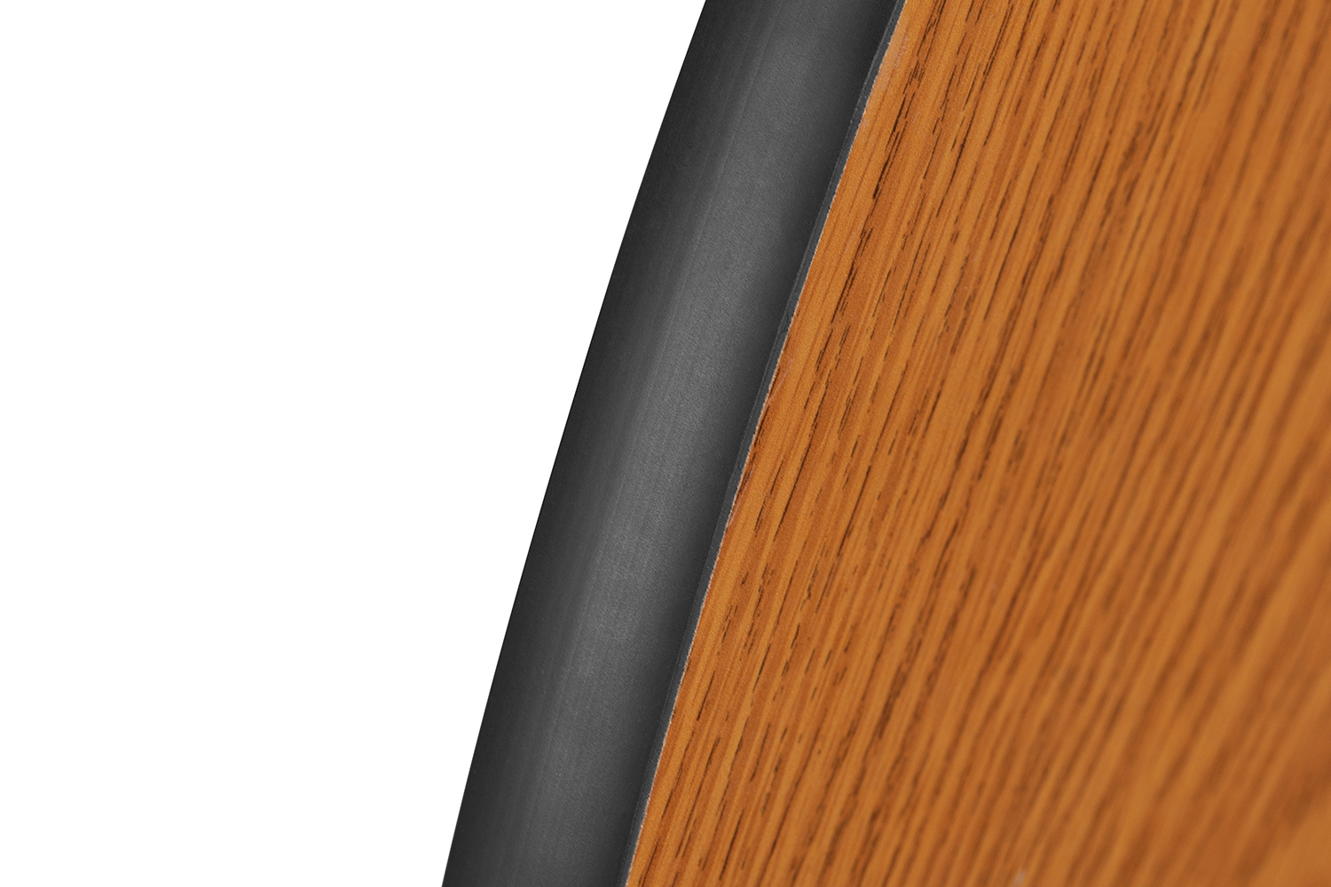 BLNK Wren Half Circle Thermal Laminate Wave Flexible Collaborative Activity Table - Oak, 47.5"D, with Short Height Adjustable Legs