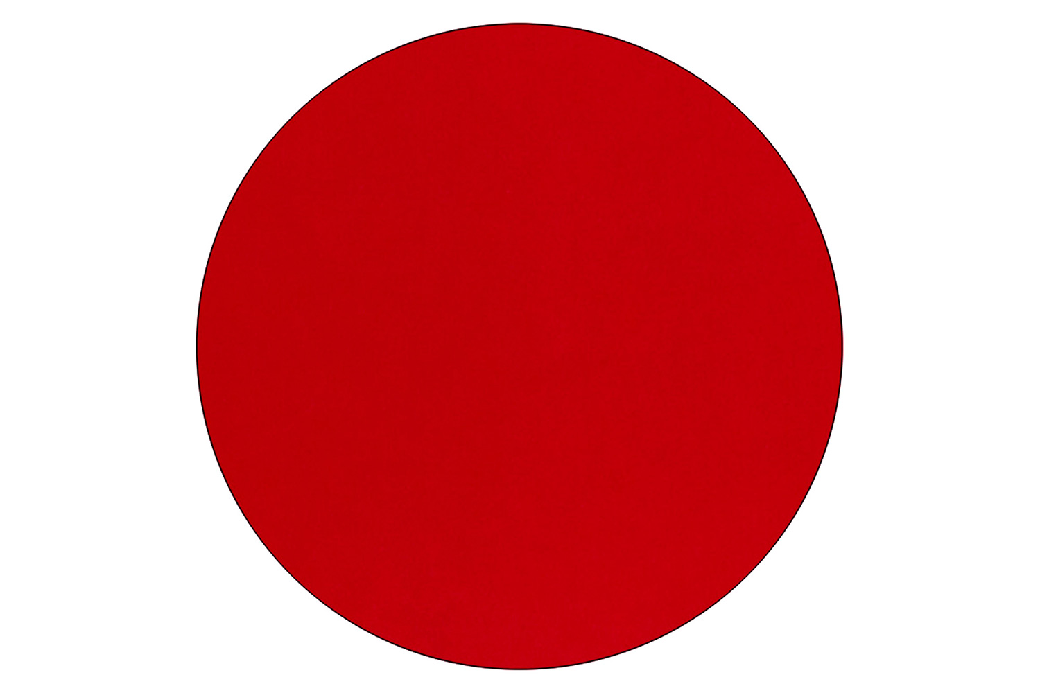 BLNK Wren Round Thermal Laminate Activity Table - Red, 48"D, with Short Height Adjustable Legs