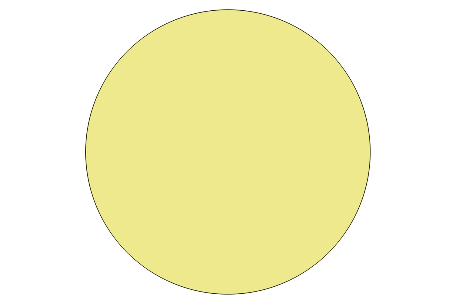 BLNK Wren Mobile Round Thermal Laminate Activity Table - Yellow, 48"D, with Short Height Adjustable Legs