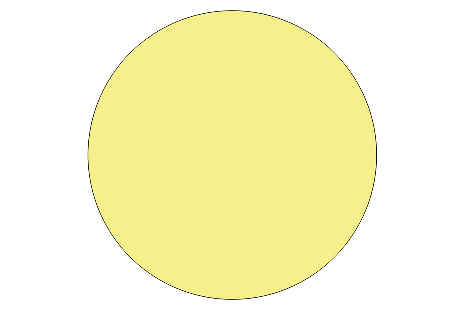 BLNK Wren Round Thermal Laminate Activity Table - Yellow, 48"D, with Short Height Adjustable Legs