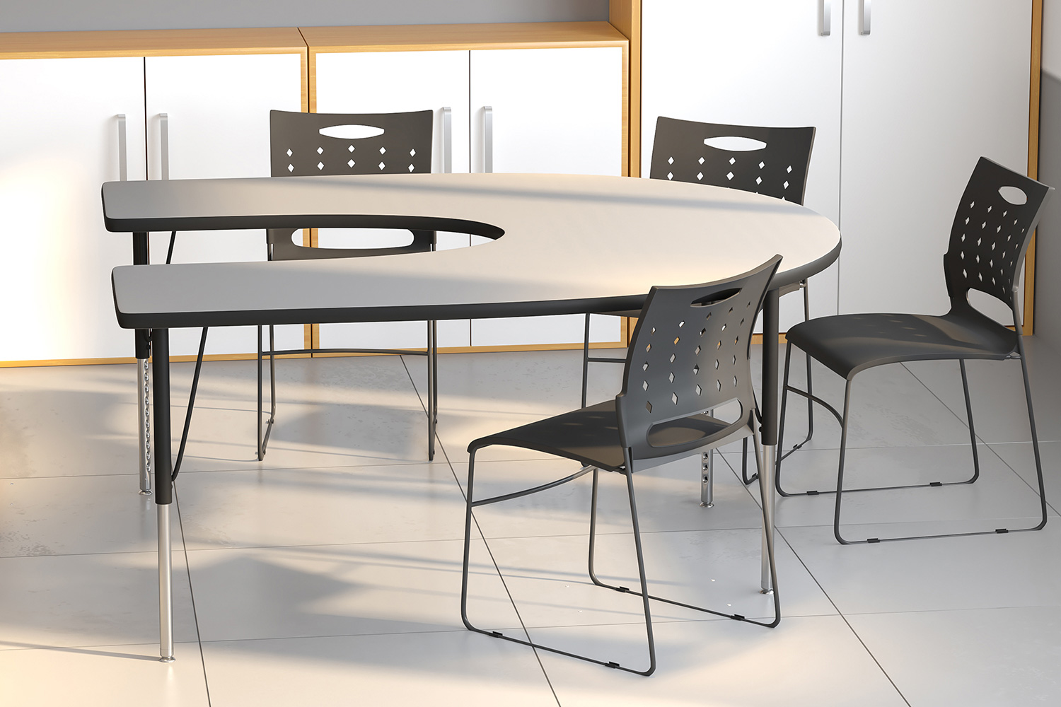BLNK - Wren Horseshoe Thermal Laminate Activity Table