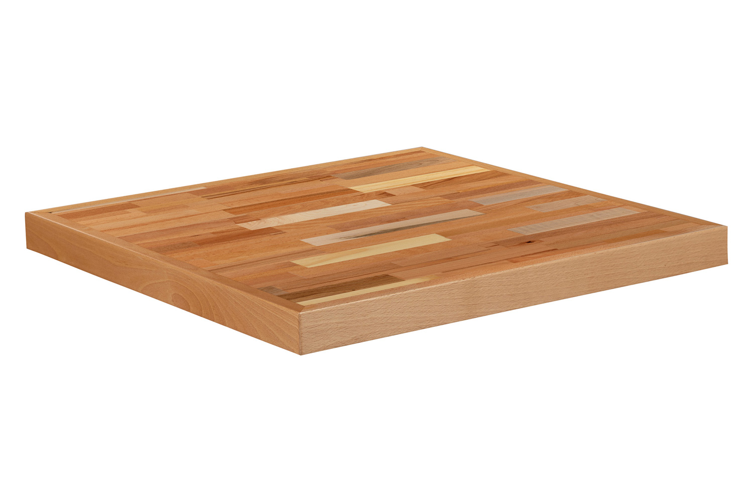 BLNK Mayfair Square Butcher Block Style Table Top - 24"W