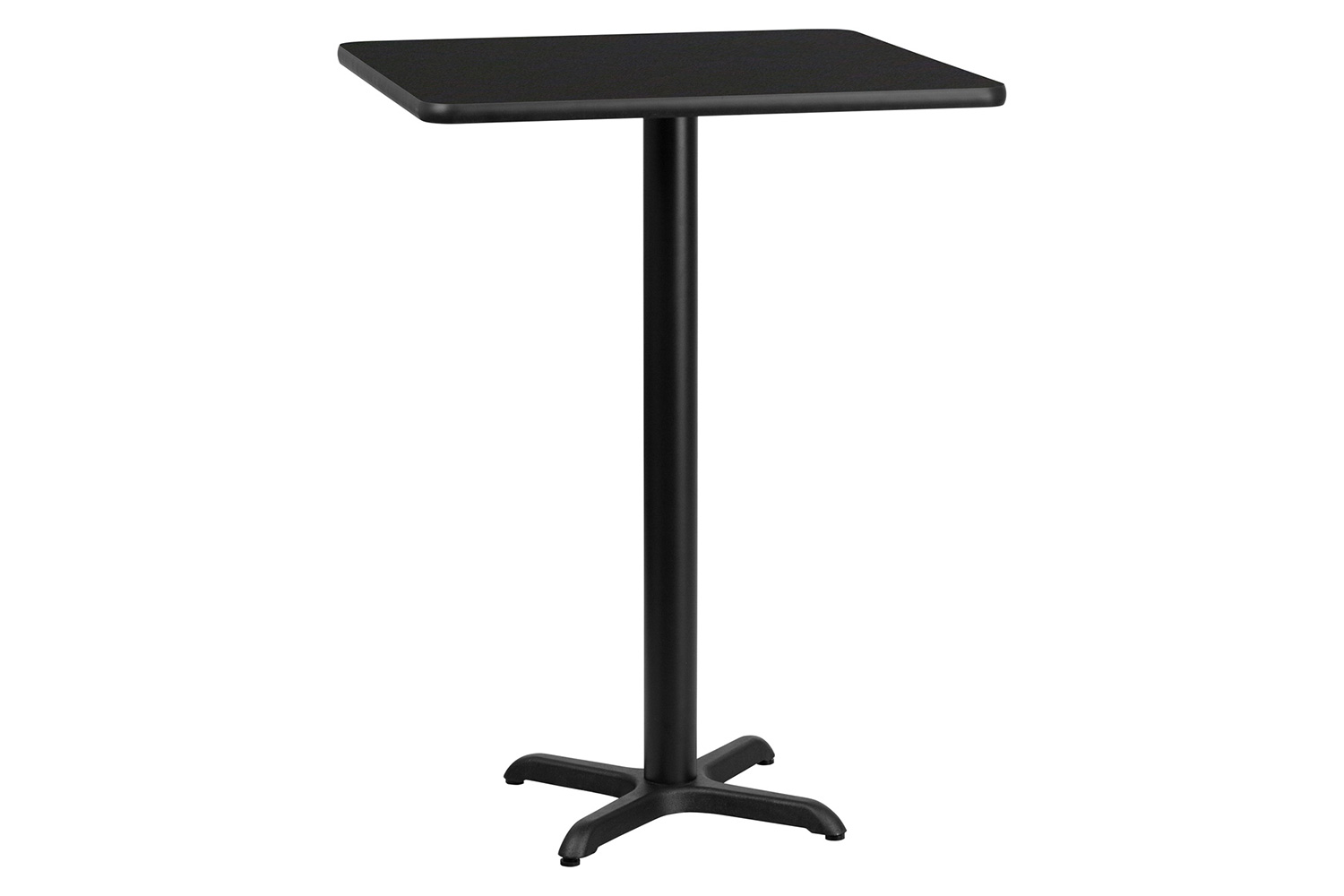 BLNK Square Bar Height Table with 22'' x 22'' Base - Black, 24"W