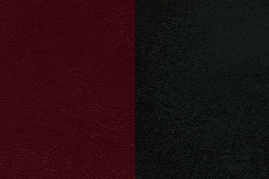BLNK HERCULES Series Black Metal Circle Back Restaurant Chair with Burgundy Vinyl Seat
