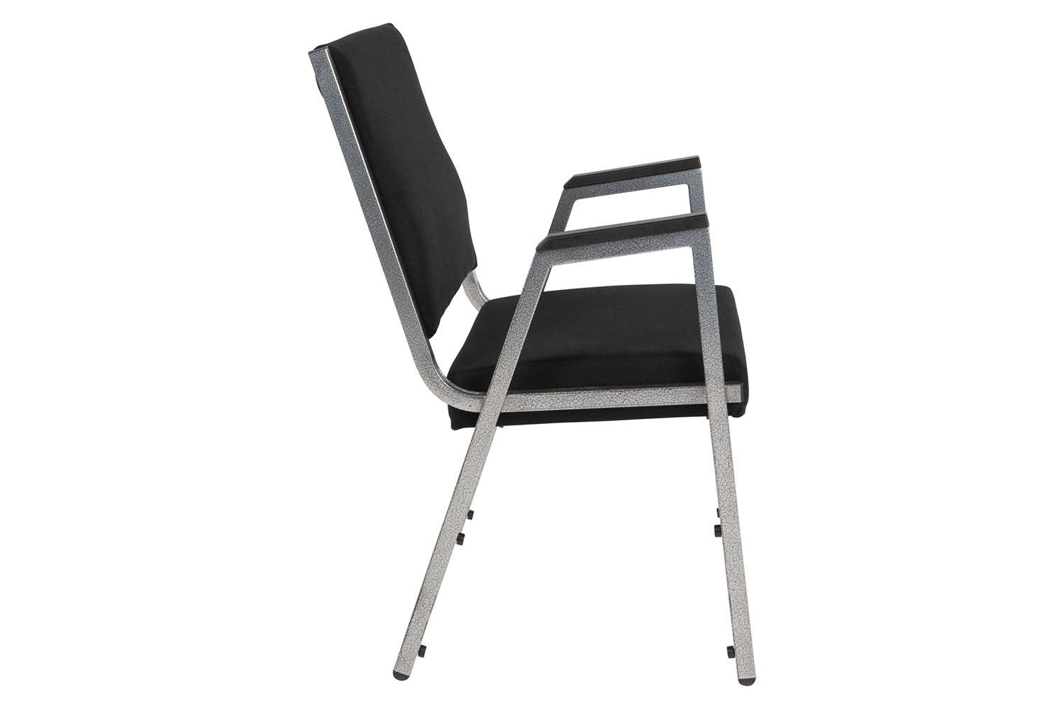 BLNK HERCULES Series Fabric Antimicrobial Bariatric Medical Reception Arm Chair - Black