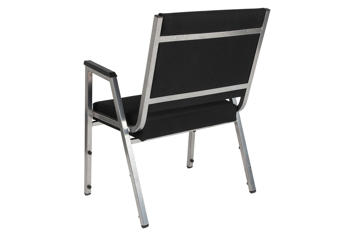 BLNK HERCULES Series Fabric Antimicrobial Bariatric Medical Reception Arm Chair - Black
