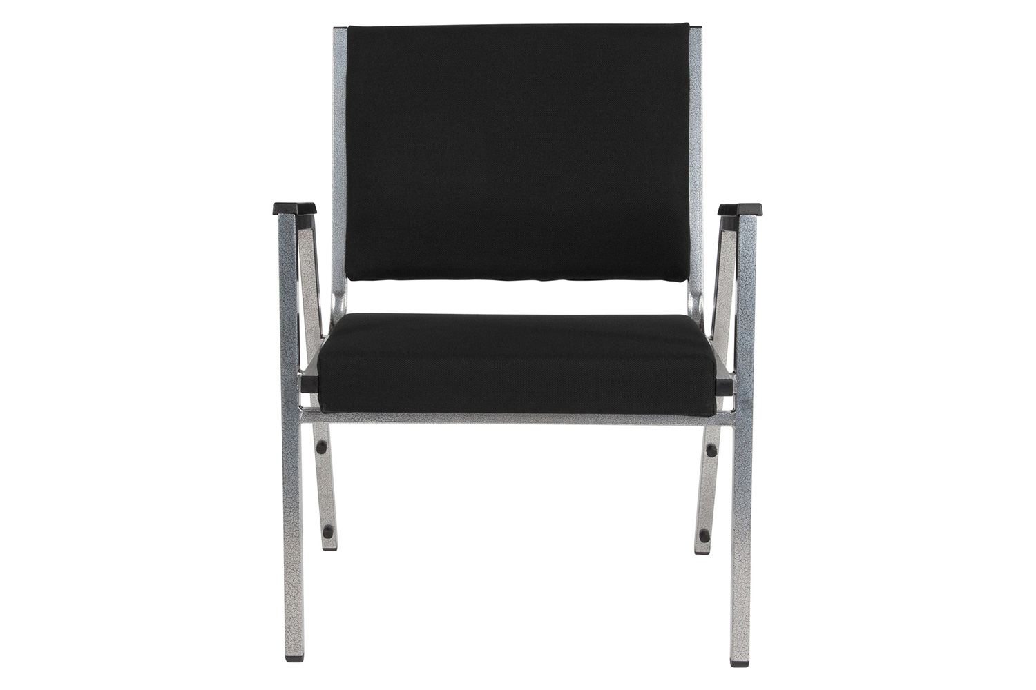 BLNK HERCULES Series Fabric Antimicrobial Bariatric Medical Reception Arm Chair - Black