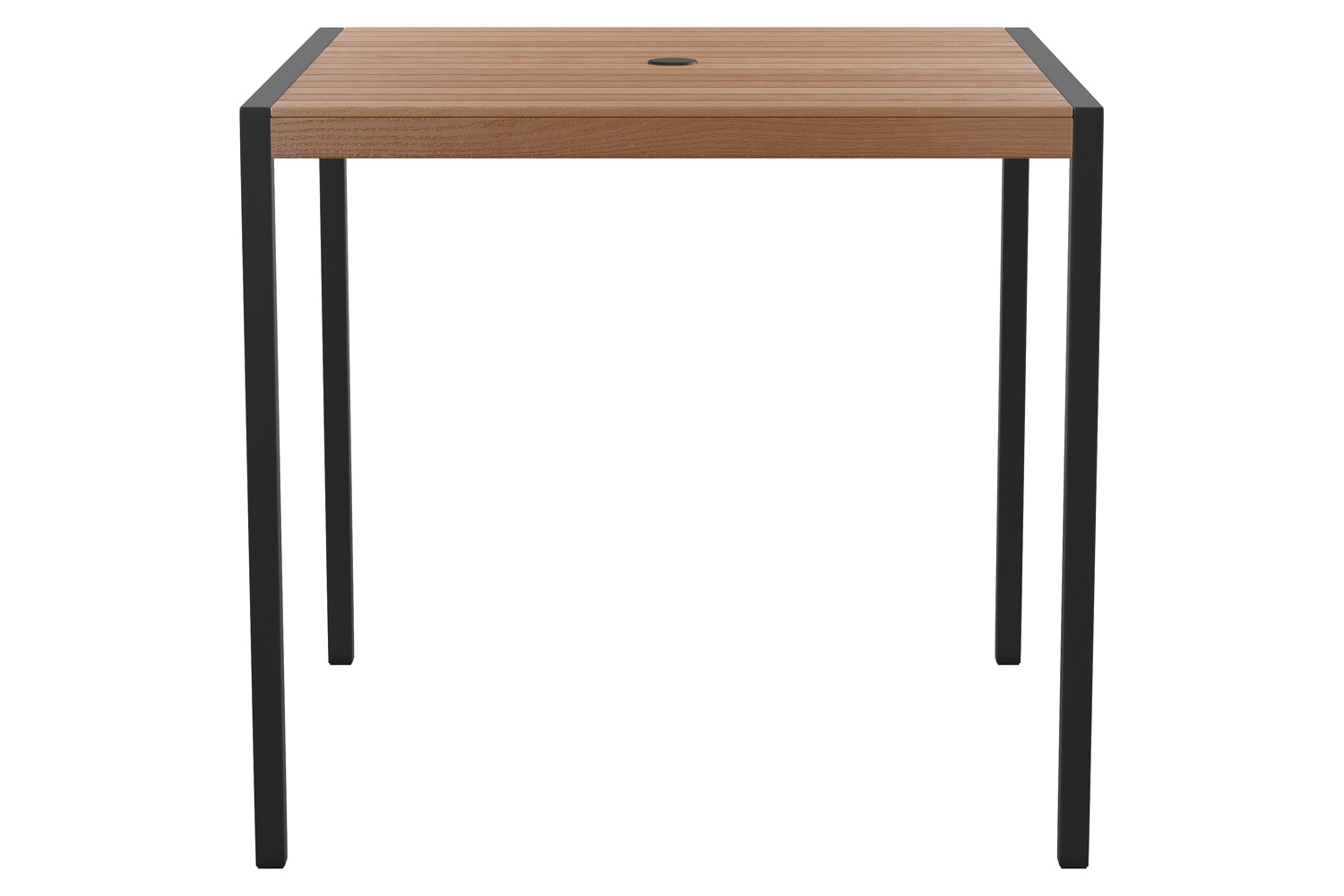 BLNK - Lark Outdoor Square Dining Table with Synthetic Teak Poly Slats