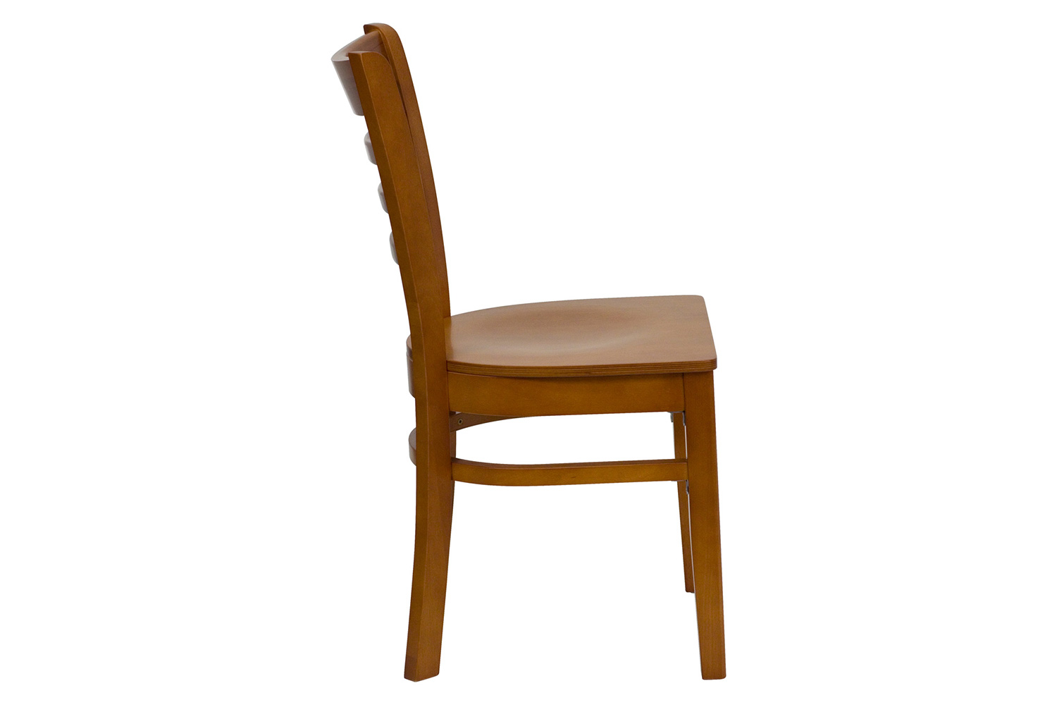 BLNK HERCULES Series Wood Ladder Back Restaurant Chair - Cherry