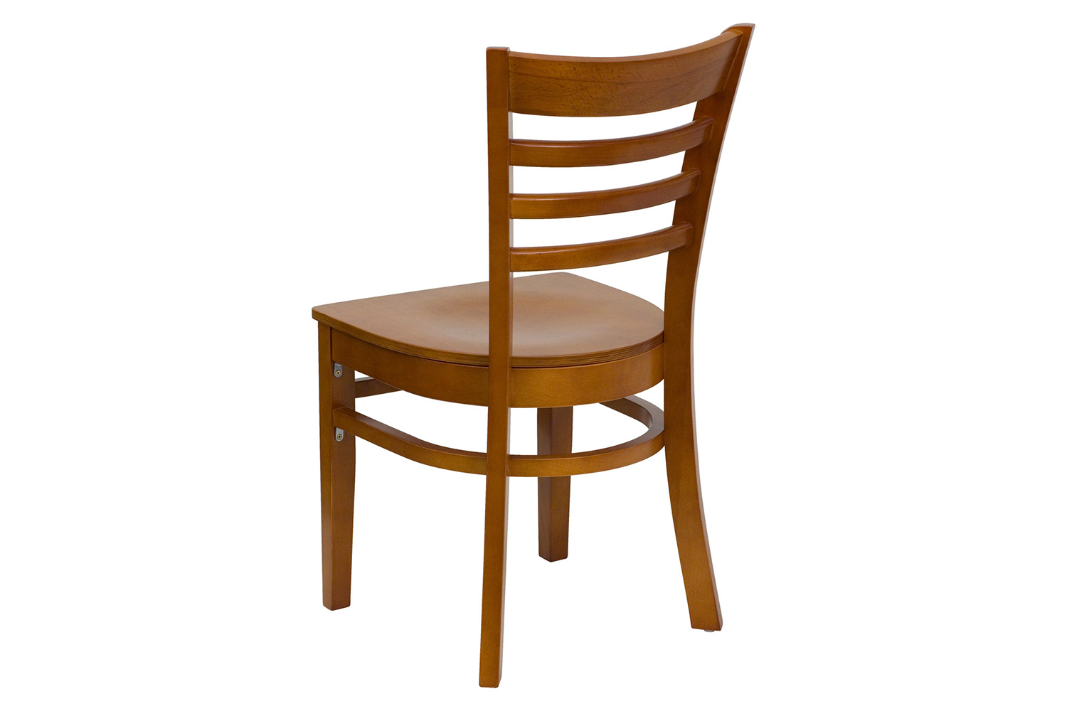BLNK HERCULES Series Wood Ladder Back Restaurant Chair - Cherry