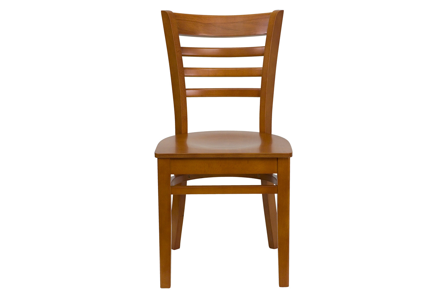 BLNK HERCULES Series Wood Ladder Back Restaurant Chair - Cherry