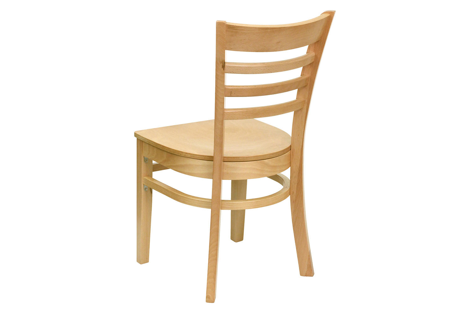 BLNK HERCULES Series Wood Ladder Back Restaurant Chair - Natural