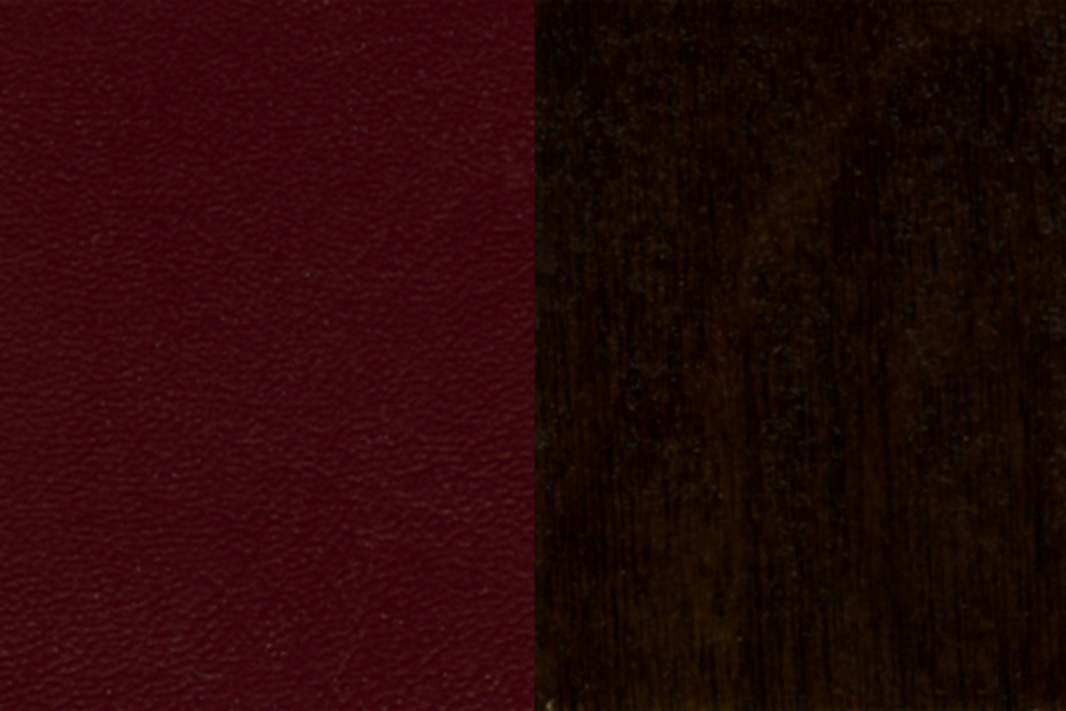 BLNK HERCULES Series Walnut Wood Vertical Slat Back Restaurant Bar Stool with Vinyl Seat - Burgundy