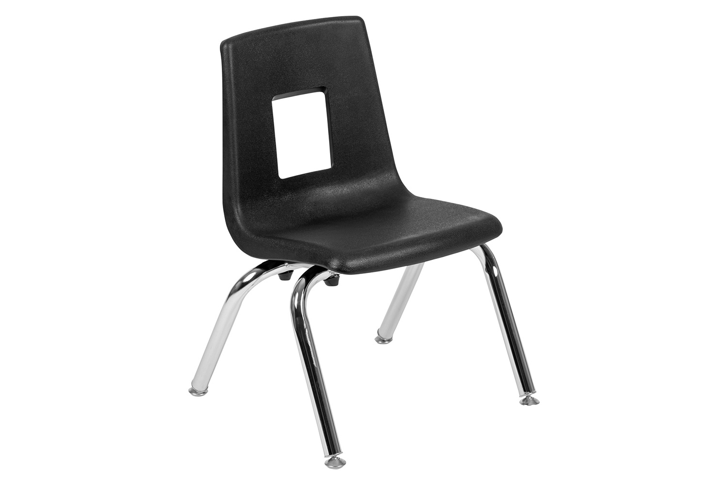 BLNK Emmy Circle Thermal Laminate Wave Flexible Activity Table Set - Oak, 60"D, with 12" Student Stack Chairs