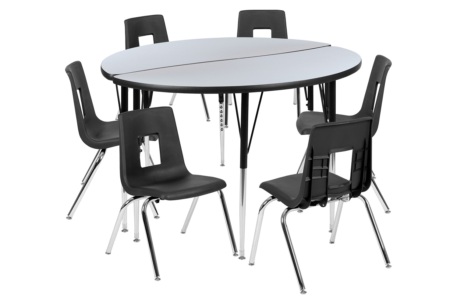 BLNK - Emmy Circle Thermal Laminate Wave Flexible Activity Table Set