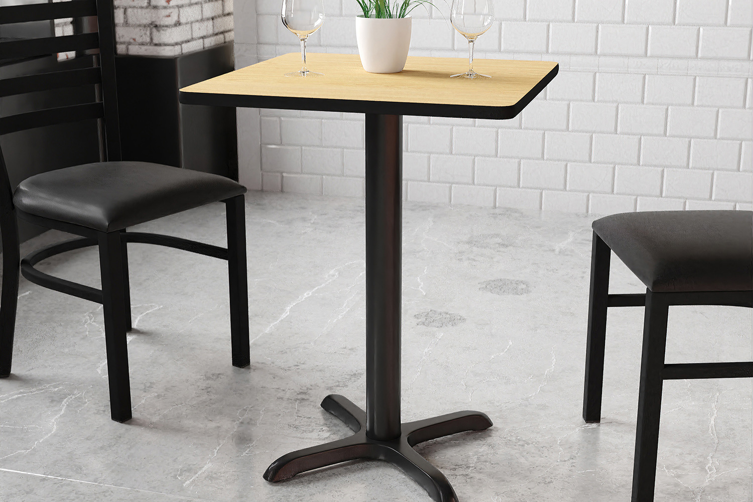 BLNK - Square Table with 22'' x 22'' Base