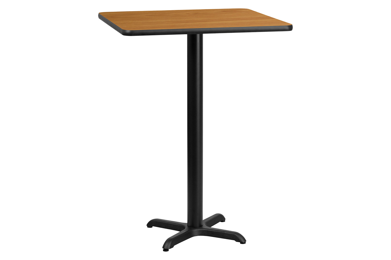 BLNK Square Bar Height Table with 22'' x 22'' Base - Natural, 30"W