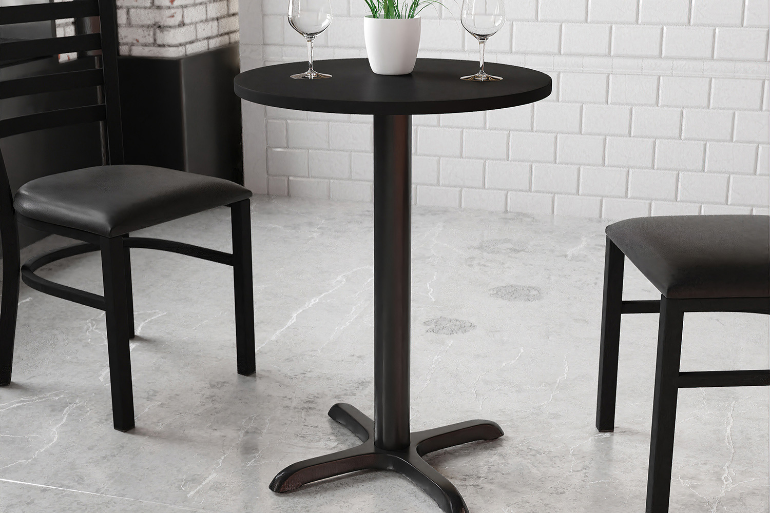 BLNK - Round Table with 22'' x 22'' Base