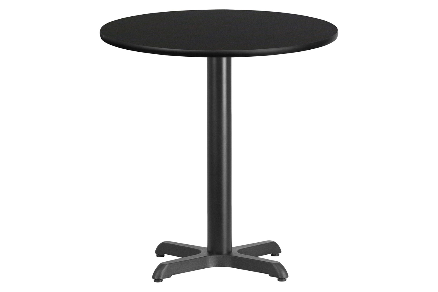 BLNK Round Table with 22'' x 22'' Base - Black, 24"D