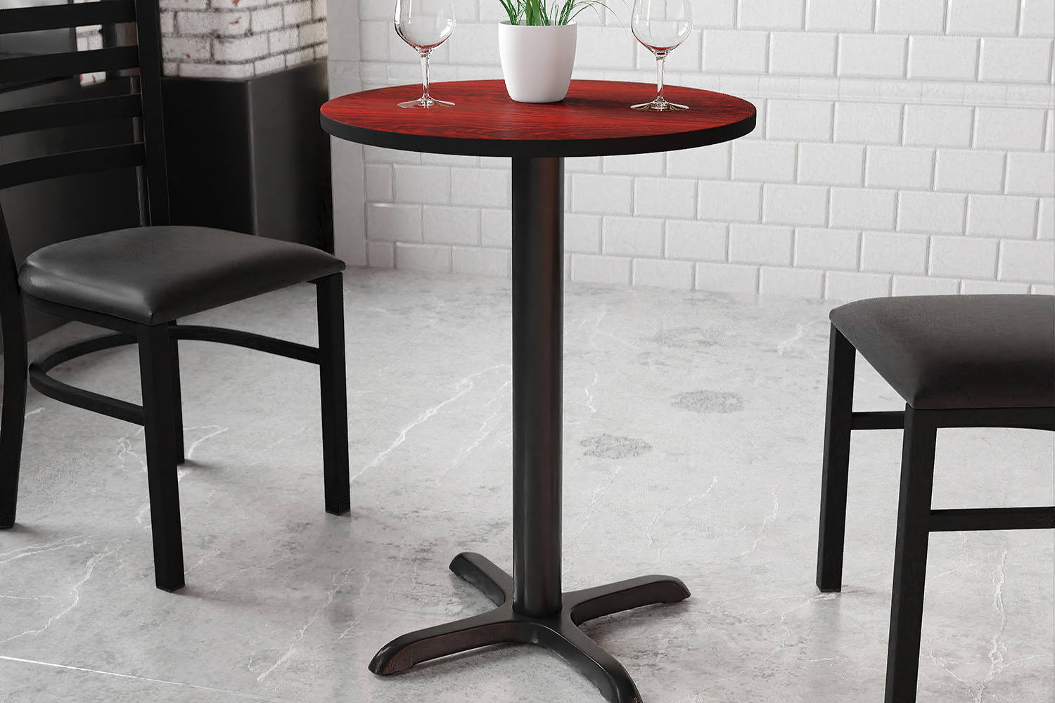 BLNK - Round Table with 22'' x 22'' Base