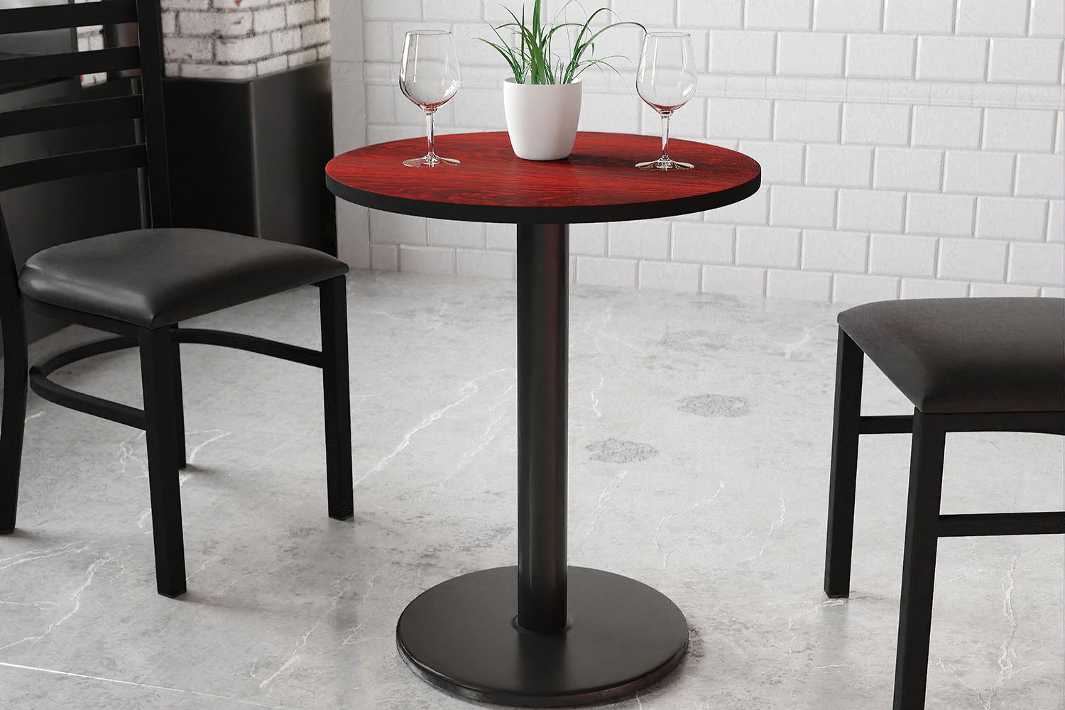 BLNK - Round Table with 18'' Round Base