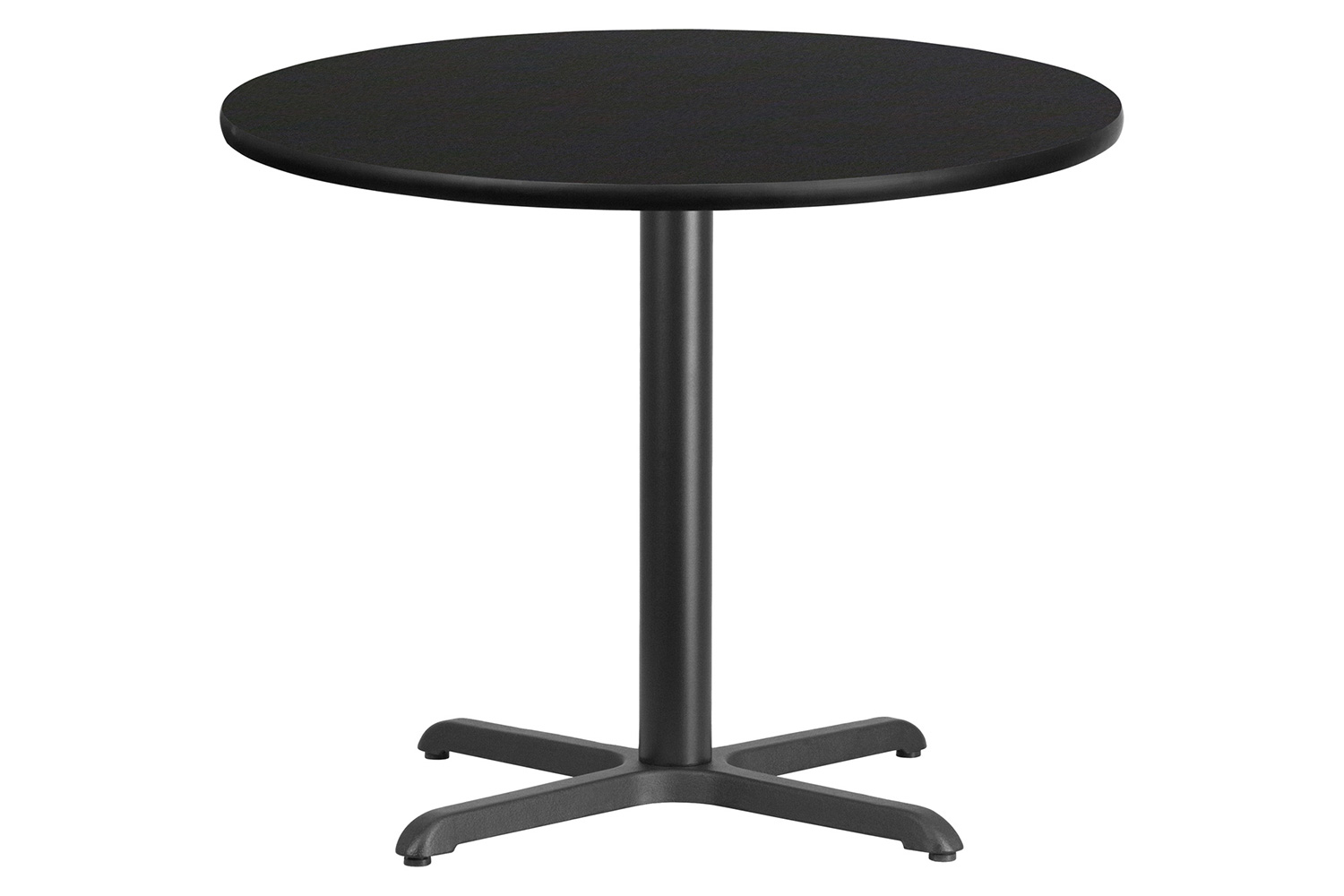 BLNK Round Table with 30'' x 30'' Base - Black, 36"D