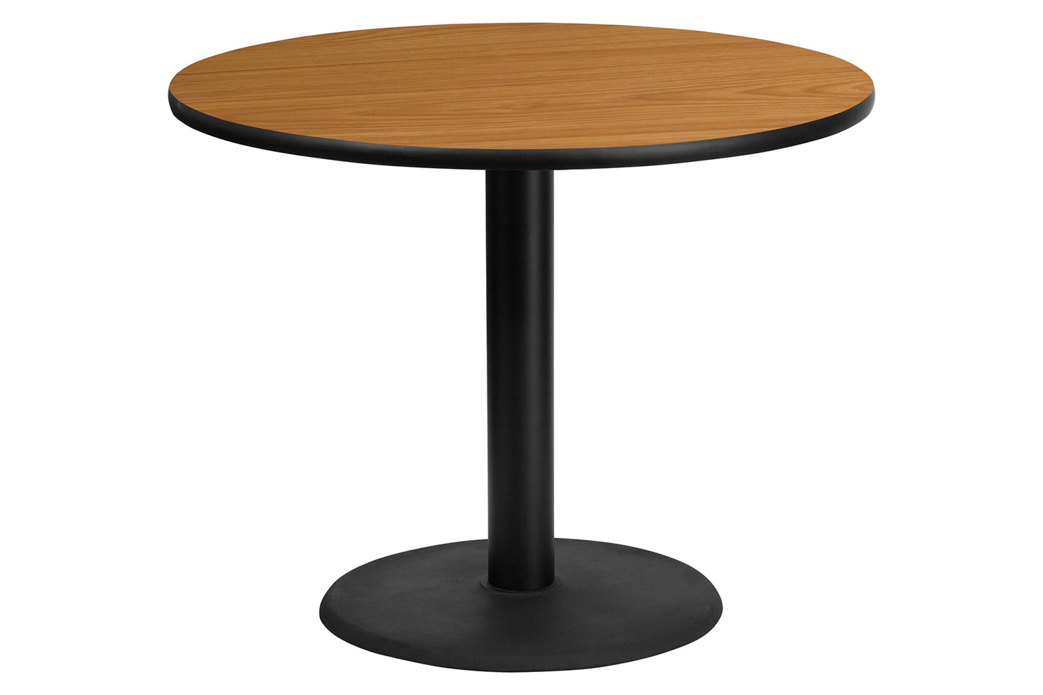 BLNK Round Table with 24'' Round Base - Natural, 36"D