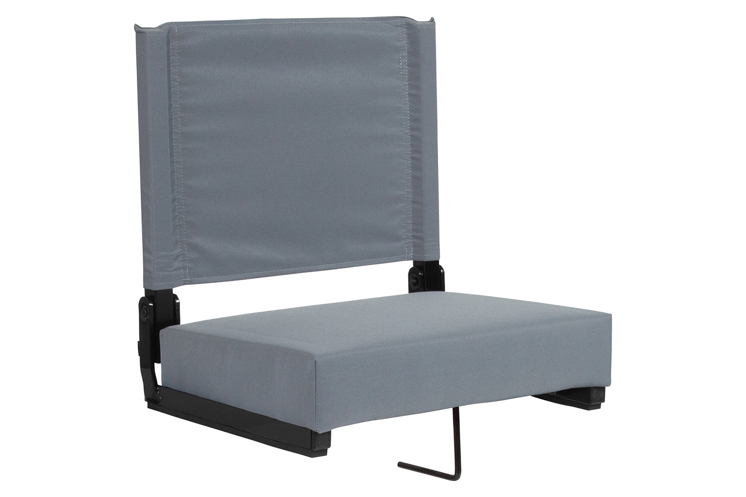 BLNK Grandstand Comfort Lightweight Stadium Chair with Handle and Ultra-Padded Seat - Gray