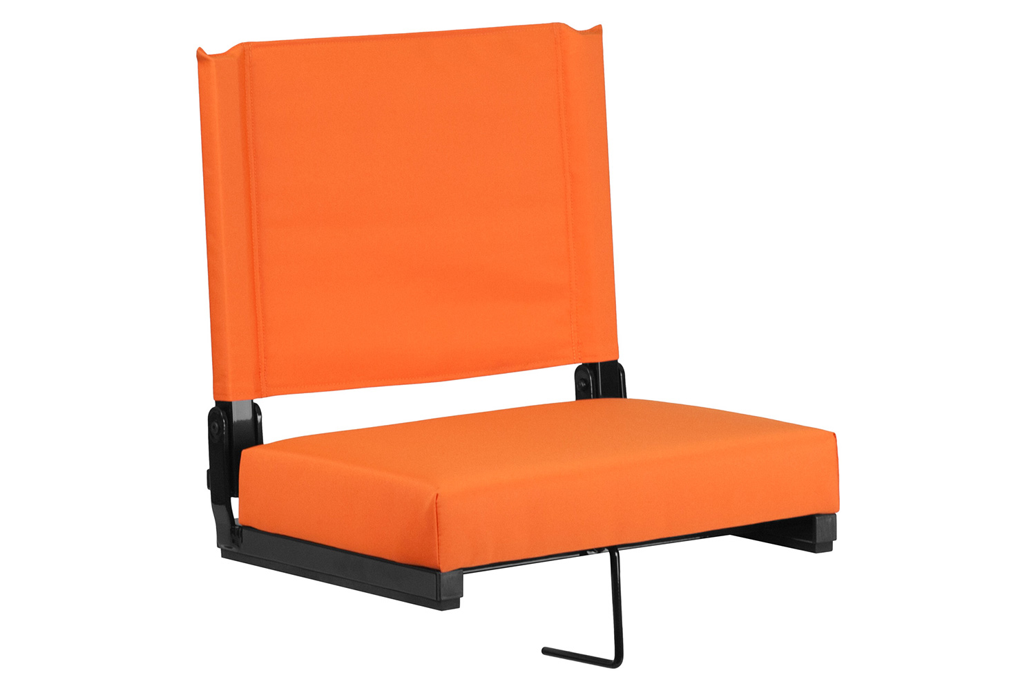 BLNK Grandstand Comfort Lightweight Stadium Chair with Handle and Ultra-Padded Seat - Orange
