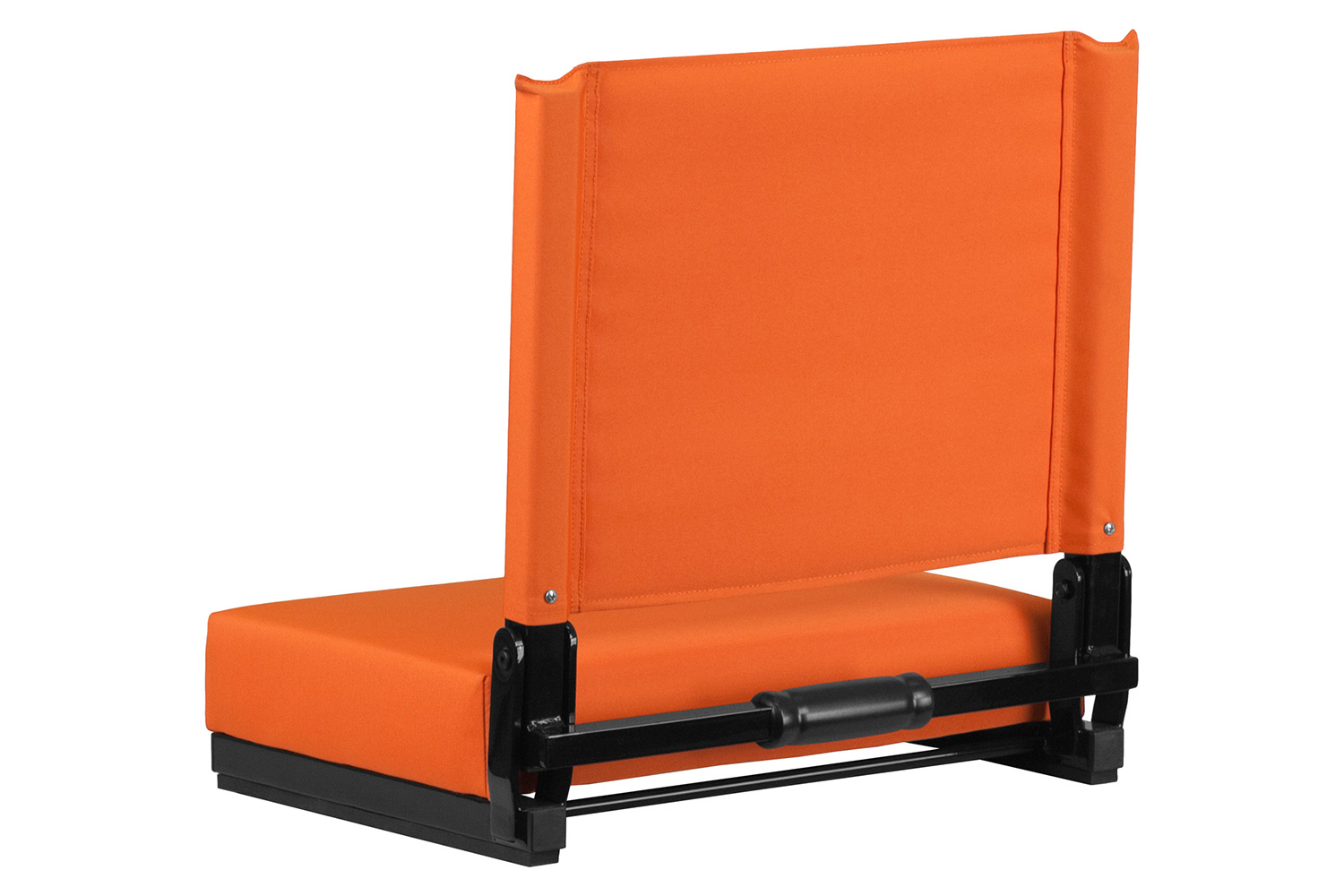 BLNK Grandstand Comfort Lightweight Stadium Chair with Handle and Ultra-Padded Seat - Orange