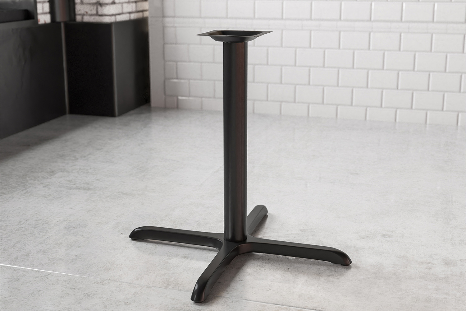 BLNK - Beverly Restaurant Table X-Base with Table Height Column
